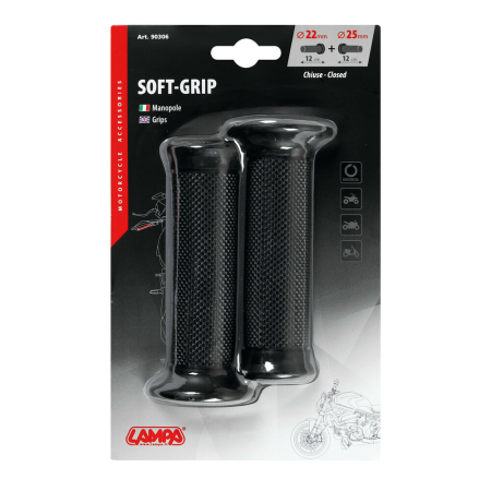 Accesorii pentru Ghidon - LAMPA - SOFT-GRIP, mansoane - negru