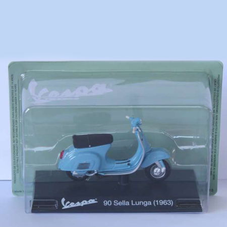 Machete - Magazine Models [1:18] - Vespa 1963 90 Sella Lunga, Blue