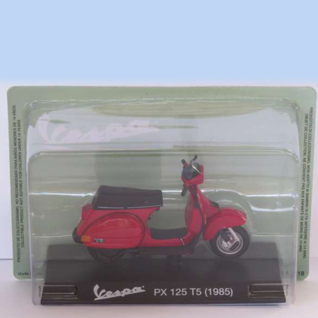 Idei de Cadou - Magazine Models [1:18] - Vespa 1985 PX 125 T5, Red
