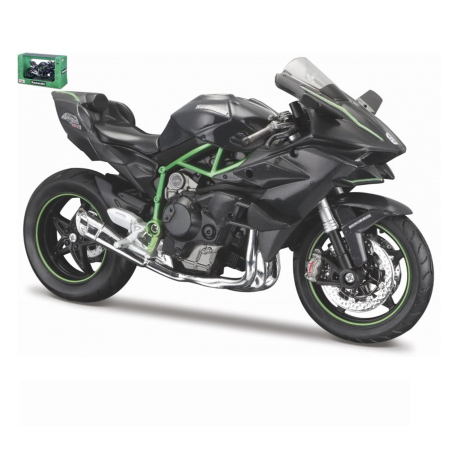 Machete - Maisto [1:12] - Kawasaki Ninja H2R, Darkgrey/Green
