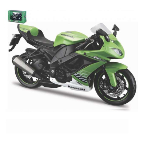 Machete - Maisto [1:12] - Kawasaki Ninja ZX-10R, Green/White/Black