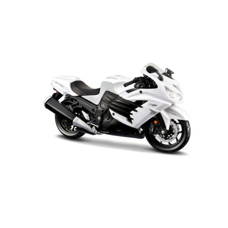 Machete - Maisto [1:12] - Kawasaki Ninja ZX-14R 2012, White/Black