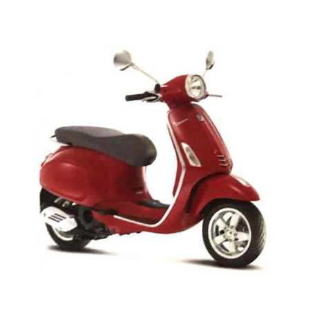 Machete - Maisto [1:12] - Vespa Primavera 150, Red