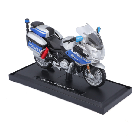 Idei de Cadou - MAISTO [1:18] - BMW R 1200 RT - POLIZEI Germany, argintiu
