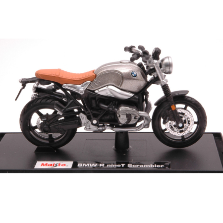 Machete - MAISTO [1:18] - BMW R NINE T SCRAMBLER SILVER [nou]