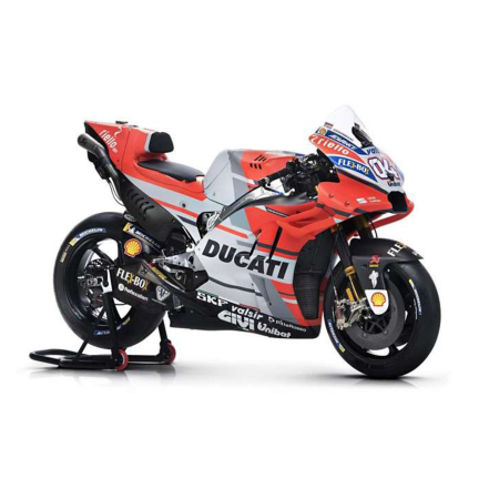 Machete - Maisto [1:18] - Ducati 2018 Desmosedici 04 Andrea Dovizioso MotoGP, Red/White/Black