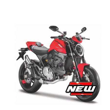 Idei de Cadou - Maisto [1:18] - Ducati Monster 2021, Black/Red