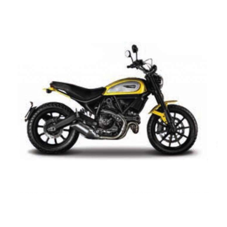 Machete - Maisto [1:18] - Ducati Scrambler, Black/Yellow