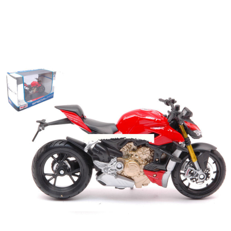 Machete - MAISTO [1:18] - Ducati SUPER NAKED V4 S 2020 RED [nou]