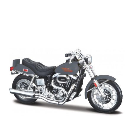 Machete - Maisto [1:18] - Harley Davidson 1977 FXS Low Rider, Grey