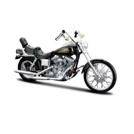 Machete - Maisto [1:18] - Harley Davidson 1997 FXDWG Dyna Wide Glide, Black