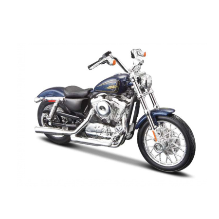 Machete - Maisto [1:18] - Harley Davidson 2012 Xl 1200V Seventy Two, Blue Metallic