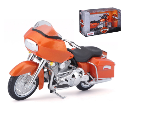 Idei de Cadou - Maisto [1:18] - Harley-Davidson FLTR ROAD GLIDE 2002, orange [set DCC-MAI31360-38-12] [GDJ=20-18865]