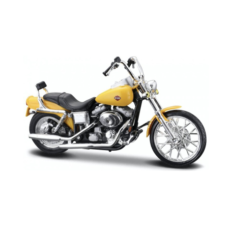 Idei de Cadou - Maisto [1:18] - Harley-Davidson FXDWG Dyna Wide Glide 2001, yellow [set DCC-MAI31360-39-12] [GDJ-20-19139]