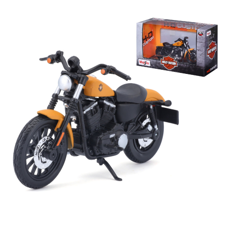 Idei de Cadou - Maisto [1:18] - Harley-Davidson Sportster IRON 883 2014, yellow/black [set DCC-MAI31360-39-12] [GDJ-20-19137]