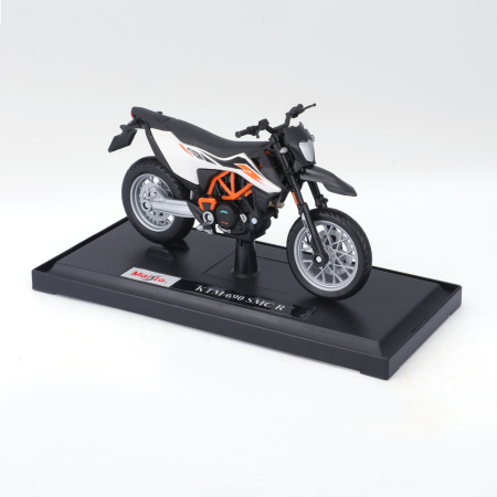 Machete - MAISTO [1:18] - KTM 690 SMC R, negru/alb/portocaliu