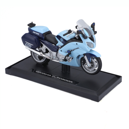Idei de Cadou - MAISTO [1:18] - YAMAHA FJR 1300A - POLICE USA, bleu
