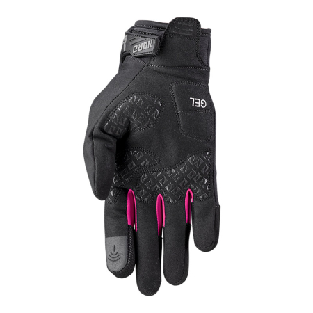 Mănuși moto damă Nordcode Glenn Evo mid-season neopren, negru/roz [1]