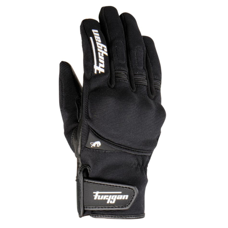 ECHIPAMENTE - Mănuși moto de damă Furygan Jet Lady D3O All Seasons impermeabile, negru/alb