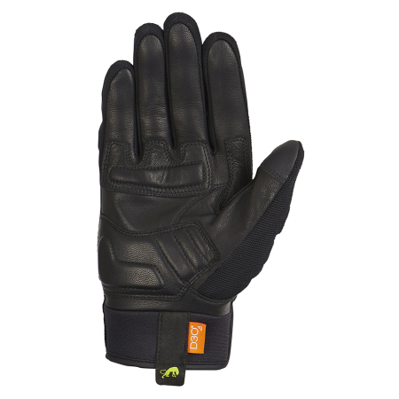 Mănuși moto Furygan Jet D3O de vară, negru/verde fluo [1]