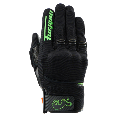 ECHIPAMENTE - Mănuși moto Furygan Jet D3O Evo de vară, negru/verde fluo