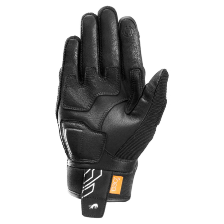 Mănuși moto Furygan Jet Neon D3O de vară, negru/alb [1]