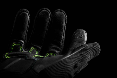 Mănuși moto Furygan Jet Neon D3O de vară, negru/alb/galben fluo [7]