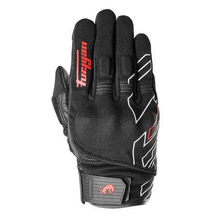 ECHIPAMENTE - Mănuși moto Furygan Jet Neon D3O de vară, negru/alb/roșu
