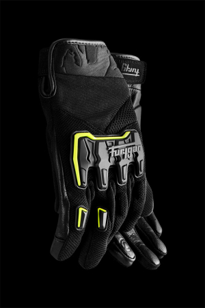 Mănuși moto Furygan Shade, negru/galben fluo [6]