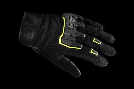 Mănuși moto Furygan Shade, negru/galben fluo [4]