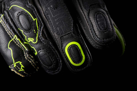 Mănuși moto Furygan STYG20 X Kevlar de vară, negru/galben fluo/alb [4]