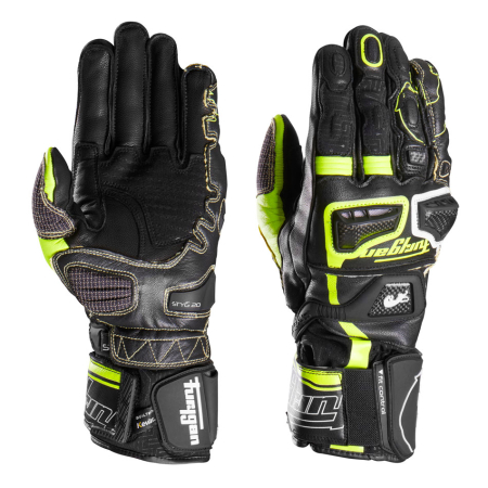 Mănuși moto Furygan STYG20 X Kevlar de vară, negru/galben fluo/alb [2]