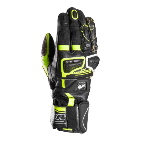 ECHIPAMENTE - Mănuși moto Furygan STYG20 X Kevlar de vară, negru/galben fluo/alb
