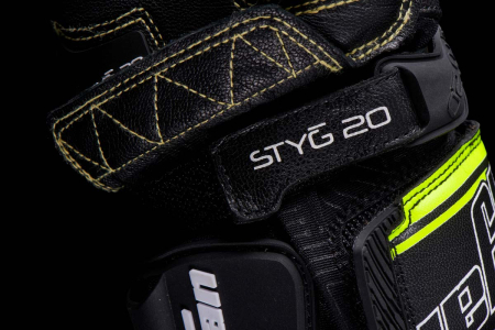 Mănuși moto Furygan STYG20 X Kevlar de vară, negru/galben fluo/alb [6]