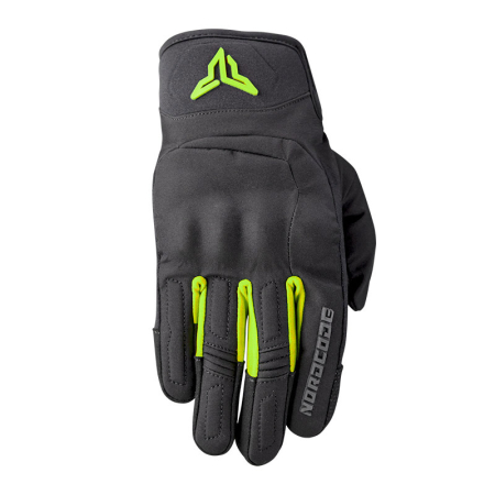 Mănuși - Mănuși moto Nordcode Glenn Evo mid-season neopren, negru/galben fluo