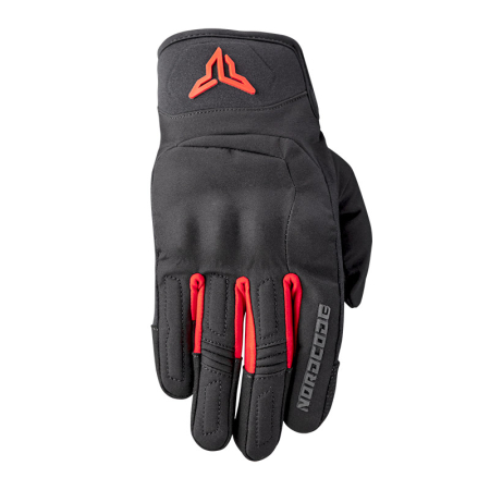 Mănuși - Mănuși moto Nordcode Glenn Evo mid-season neopren, negru/roșu