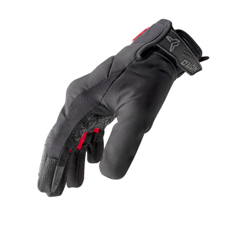 Mănuși moto Nordcode Glenn Evo mid-season neopren, negru/roșu [2]