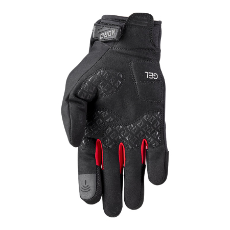 Mănuși moto Nordcode Glenn Evo mid-season neopren, negru/roșu [1]