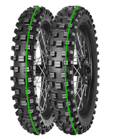 Anvelope moto si scutere - MITAS Anvelopa  120/90-18 TERRA FORCE-EX XT-754 SUPER LIGHT 65M TT Spate (ZIELONY PASEK) DOT 01-11/2025 (460102) (:70000224)