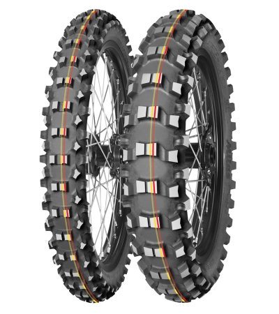 Anvelope moto si scutere - MITAS Anvelopa  90/100-16 TERRA FORCE-MX SM 51M (CZERWONO-Ĺ»Ă"ĹTY PASEK) TT Spate DOT 2025 (DOT:JXDP/XPDP/JVDP) (460059) (:70000175)