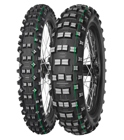 Anvelope moto si scutere - MITAS Anvelopa  90/90-21 TERRA FORCE-EF SUPER LIGHT 54R TT Fata  (ZIELONY PASEK) DOT 11-14/2025 (460094) (:70000207)