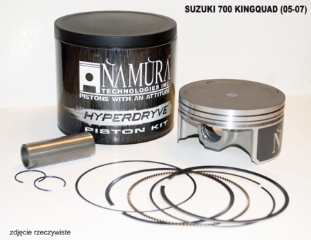 Pistoane pentru motoare 4T - NAMURA - piston SUZUKI 700 KINGQUAD ARCTIC CAT 700 06-08 HYPERDRYVE - 05-07 - 101,96MM - segmenti NA-30014R