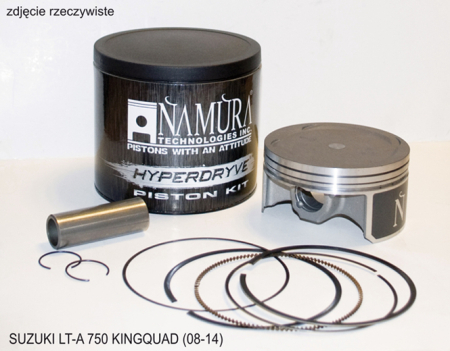 Pistoane pentru motoare 4T - NAMURA - piston SUZUKI LTA LT-A 750 KINGQUAD HYPERDRYVE - 08-14 - 103,96MM - BIG BORE DLA KINGQUAD 700 - segmenti NA-30015R