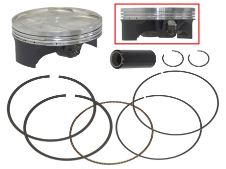 Pistoane pentru motoare 4T - NAMURA - piston YAMAHA YZ 450 F '20-'22, YZ 450 FX>WRF 450 '21-'23, FANTIC XRF>XXF 450 '21-'23 - YZF450 - STD. 96,95MM - PIERSCIENIE FX-40051R