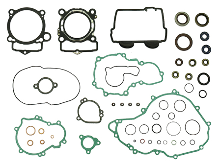 Set garnituri complete si Top End motor - NAMURA - set garnituri complet KTM SXF 250 , EXCF 250`14-'16 - '13-'15 - Z USZCZELKA POKRYWY ZAWOROWEJ + KPL. simeringy