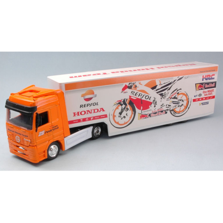 Idei de Cadou - NEW RAY [1:43] - Mercedes ACTROS Honda REPSOL [nou]