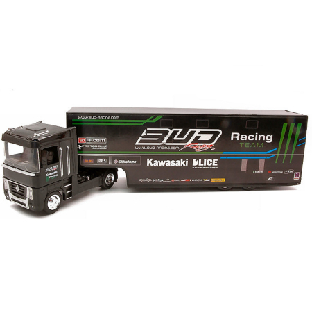 Idei de Cadou - NEW RAY [1:43] - RENAULT MAGNUM AE500 BUD RACING TEAM TRUCK [nou]