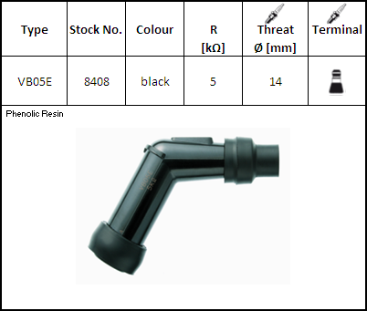 Bujii si accesorii - NGK - Pipa bachelita VB05E