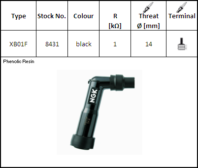 Bujii si accesorii - NGK - Pipa bachelita XB01F