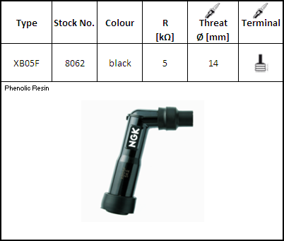 Bujii si accesorii - NGK - Pipa bachelita XB05F